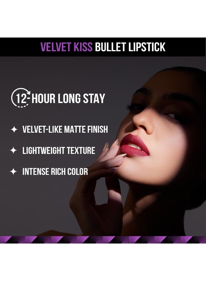 Staze 9to9 Velvet Kiss Lipstick | Matte + Intense Color Lipstick | 12H Long Stay | Moisturizing & Lightweight Formula | 02 Mocha Muse | 3.8g - Image 3